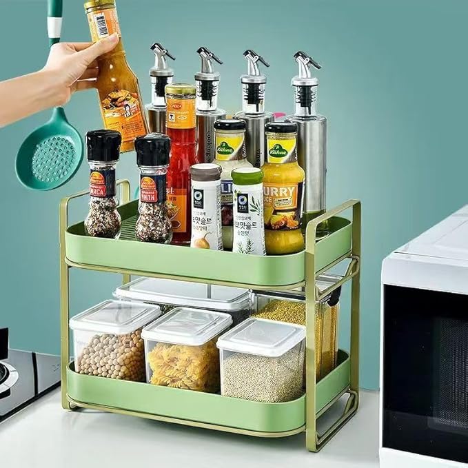 Cup Drying Rack Stand 2 Tier Organizer Countertop Station Shelf Strong Carbon Steel Multi-Functional Storage Organizer for Home Office Kitchen Coffee Cups, Mugs, Glass Cups Etc Avocado-NeatNest