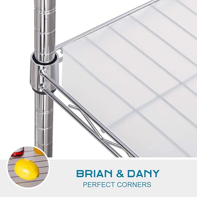 BRIAN & DANY Wire Shelf Liner 16" X 36", Heavy Duty Shelf Liners for Wire Shelving, Waterproof Protector Mats, Set of 5, Transparent-NeatNest