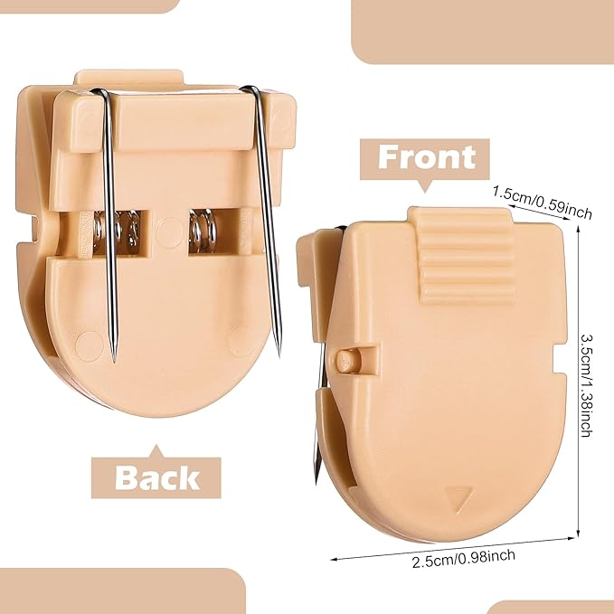 15 Pcs Cubicle Clips Fabric Panel Cubicle Accessories Fabric Partition Panel Wall Clip Office Photos Wall for Notes Memos Standard Size, 40-Sheet Capacity (Brown)