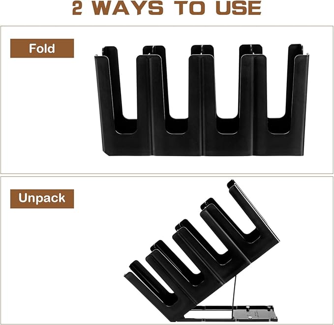 Angoily Paper Cup Holder, 4 Compartment Adjustable Coffee Cup Storage Organizer, Coffee Station Dispenser for Countertop, Bar Accessories-NeatNest