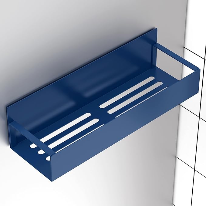 4 Pack Magnetic Spice Storage Rack Organizer for Refrigerator and Oven, Royal Blue Fridge Organizers and Storage