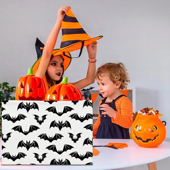 CLOCOR Rectangular Batman Storage Basket Empty,Collapsible Fabric Storage Container,Room Decor, Gift Basket(Bat)-NeatNest