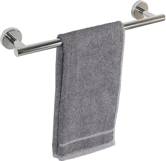 TocTen Bath Towel Bar - Thicken SUS304 Stainless Steel Bathroom Towel Holder, Towel Rod for Bathroom Heavy Duty Wall Mounted Towel Rack Hanger (18IN, Polished Chrome)