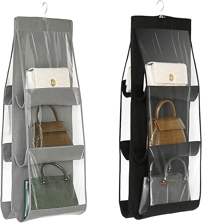 Handbag Storage Hanging Purse Organizer Bedroom Organization Dust-Proof Holder Bag for Wardrobe Closet-NeatNest