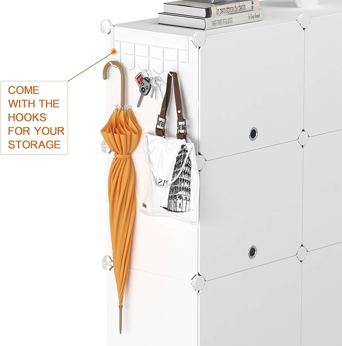 HOMIDEC Shoe Rack, 6 Tier Shoe Storage Cabinet 24 Pair Plastic Shoe Shelves Organizer for Closet Hallway Bedroom Entryway-NeatNest