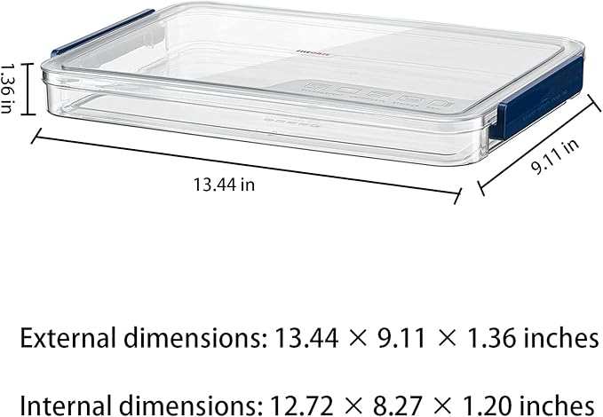 A4 Scrapbook Paper Storage, Photo Storage Box, Plastic File Box (Blue)