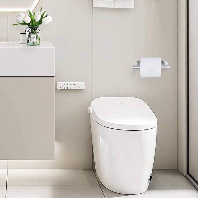 Brushed Nickel Toilet Paper Holder, Double Base Large Toilet Paper Roll Holder Stainless Steel Bathroom Hardware Wall Mounted Modern Commercial Toilet Paper Dispenser-NeatNest