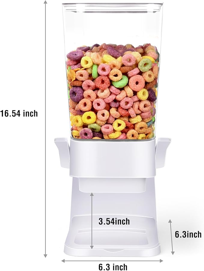Cereal Dispenser Countertop with 2 Pack Bowls and Spoons 5.5 Qt Large Cereal Storage Container Holder for Pantry Dry Food Nut Dispenser Snack Candy Organizer Kitchen Organization for Oatmeal Granola-NeatNest