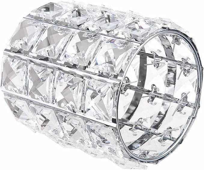 AKOAK 1 Pack Crystal Makeup Brush Holder Office Supplies Storage Rack Eyebrow Pencil/Lipstick/Pencil Makeup Container, Dressing Table, Bedroom, Office (Silver)-NeatNest