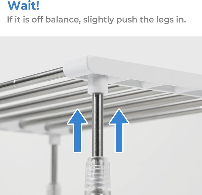 carrotez 2 Pack Expandable Cabinet Organizer, Set of 1 Width & Height-Adjustable Kitchen Cabinet Organizer Shelf, Stackable Kitchen Counter Shelf, 11.8~19.6 x 7.8 x 5.9~9" White-NeatNest