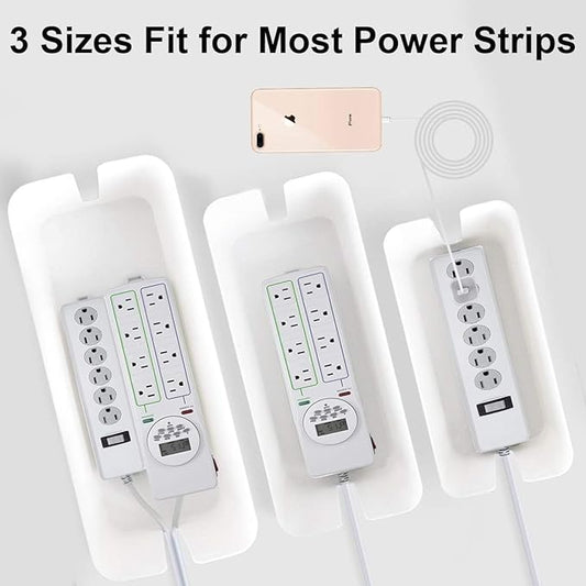 Cable Management Box DUNCHATY 3 Pack Cable Box Organizer with Large Medium Small Cord Hider Box Safe ABS Material for Cover and Hide TV Wires,Computer,Router,USB Hub and Under Desk Power Strip&Cords-NeatNest