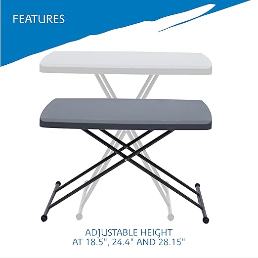 Iceberg IndestrucTable Classic Personal Folding Table, Heavy Duty Utility Table, Adjustable Height & Cosori Mini Air Fryer 2.1 Qt, 4-in-1 Small Airfryer, Bake, Roast, Reheat, Space-Saving & Low-Noise-NeatNest