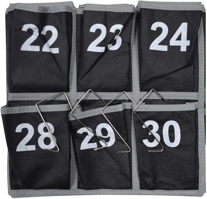 Godery 30 Hanging Pocket Storage Cellphone Pocket Chart, Numbered Organizer Classroom for Calculator & Cell Phone Holders (30 pocket)-NeatNest