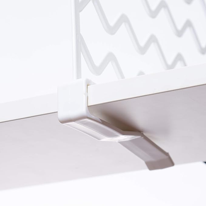 CY craft 8 PCS Shelf Divider,Thickened Wood Shelf Dividers,White Plastic Closet Shelf Separators Clothing Organizer Perfect for Bedroom Shelving Organization and Kitchen Cabinet Shelf Storage-NeatNest