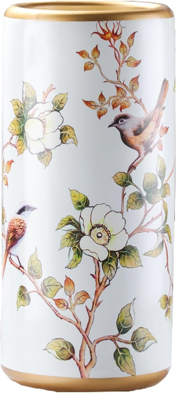 Ceramic Umbrella Stand Umbrella Holder for Entryway Hand-Made Umbrella Stand Barrels Umbrella Holder Cane Floor Standing Vase Ceramic Storage Bucket for Home Office Entrance Indoor.(C)-NeatNest