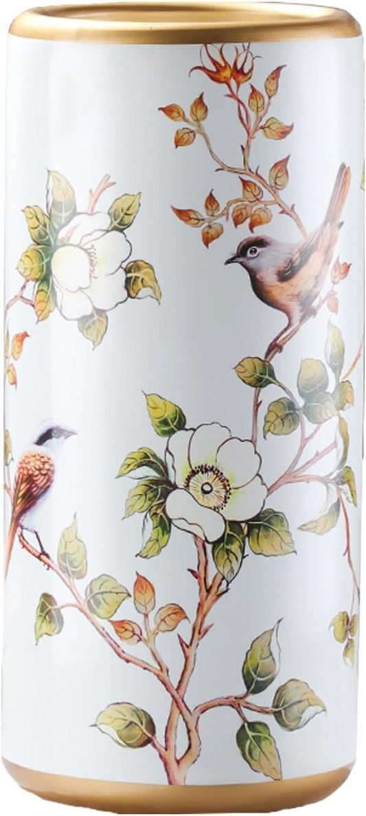 Ceramic Umbrella Stand Umbrella Holder for Entryway Hand-Made Umbrella Stand Barrels Umbrella Holder Cane Floor Standing Vase Ceramic Storage Bucket for Home Office Entrance Indoor.(C)-NeatNest