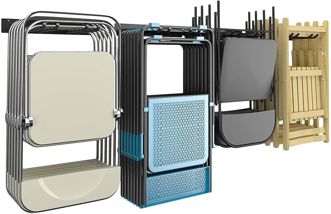 Godboat Garage Storage, Garden Tool Organizer, 4 Hooks Yard Organization, Garage Shelving Wall Mount, Heavy-Duty Garage Organizer, Cool Gadgets & Gifts for Dad, Men, Fathers Day, Max Load 320 Lbs-NeatNest