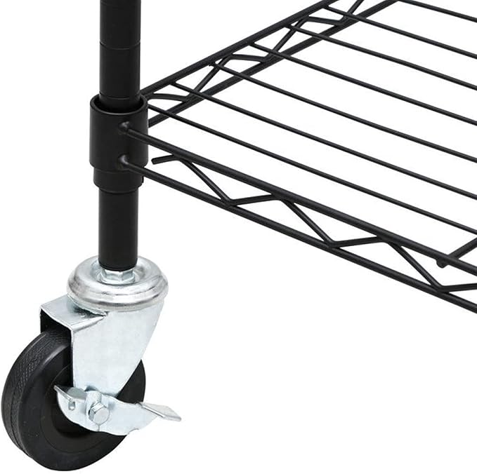 5 Tier Adjustable Storage Shelf Metal Storage Rack Wire Shelving Unit Storage Shelves Metal for Pantry Closet Kitchen Laundry
