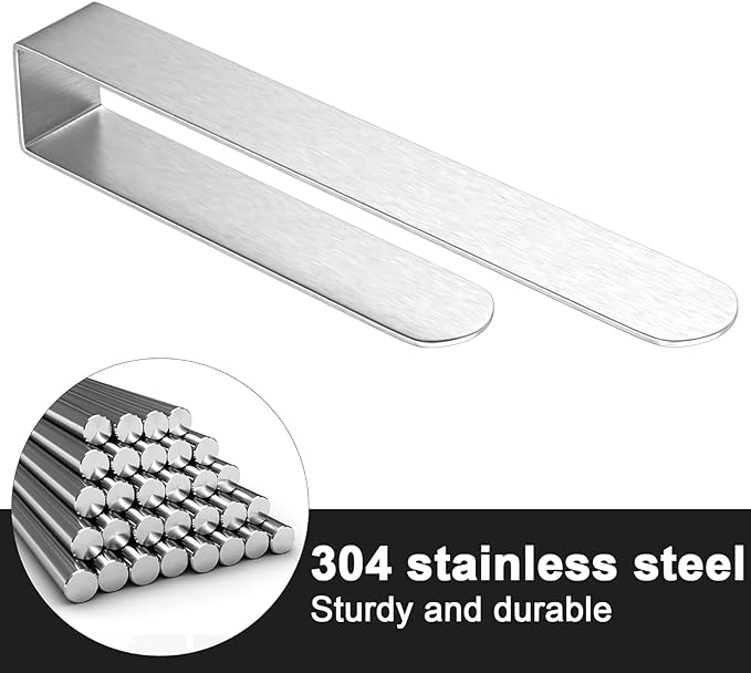 HUFEEOH Hand Towel Holder, Self Adhesive Towel Bar Towel Holder for Kitchen Cabinet, Stainless Steel Bath Towel Holder Stick on Wall