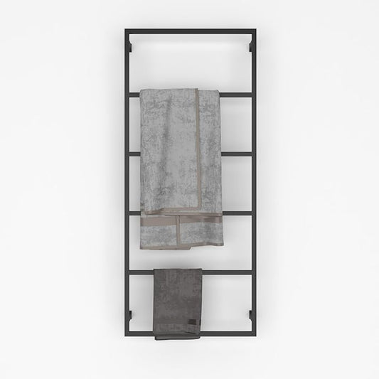 Elegant Wall Mounted 6 Tier Towel Holder, Rust-Resistant, Space-Saving Towel Rack for Effortless Drying, Perfect for Modern Farmhouse Bathroom, Kitchen Decor (52"(H) x 24"(W) x 3"(D))
