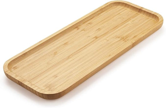 Bamboo Vanity Tray, Bathroom Counter Tray, Toilet Tank Top Tray for Organizing and Decor Display, 14.2 x 6 x 0.8 inch-NeatNest