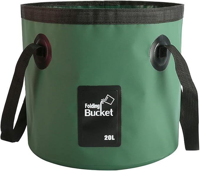 BANCHELLE Collapsible Bucket Water Container Portable Folding Camp Wash Basin for Outdoor Traveling Hiking Fishing Car Washing Gardening Camping 20L