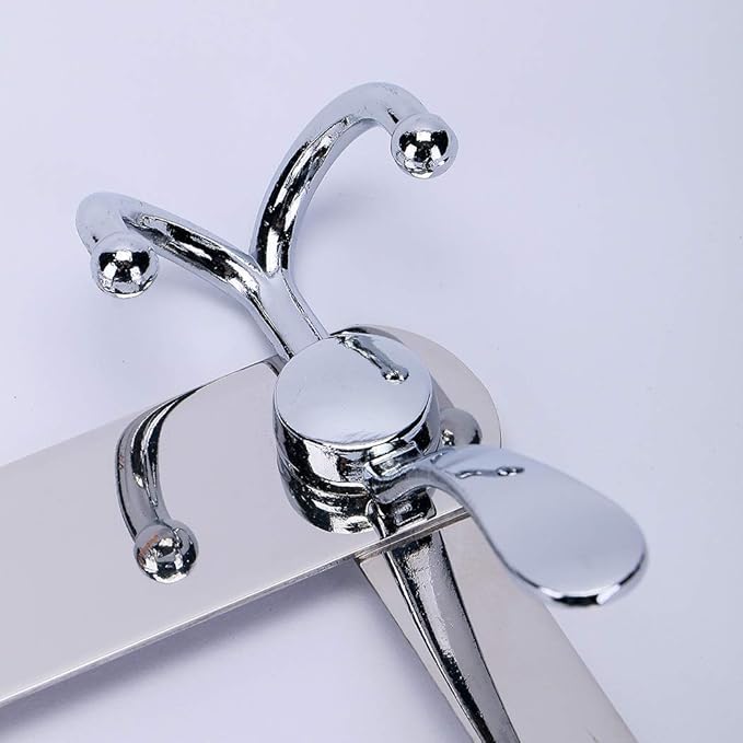 Encozy Over The Door Hooks,Coat Rack for Hanging Clothes Hat Towel (Heavy Duty Silver 2pcs)
