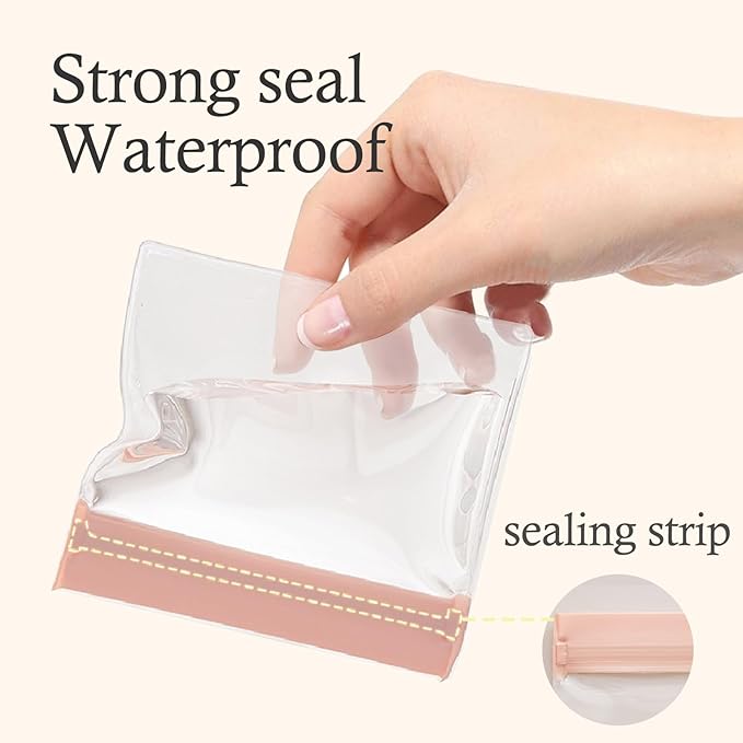 30 PCS Clear Plastic EVA Anti Tarnish Jewelry Storage Bags, Zip Ziplock Jewelry Pouches for Selling & Gift, Little Mini Travel Organizer for Ring Earing Chain Bracelet (M)-NeatNest