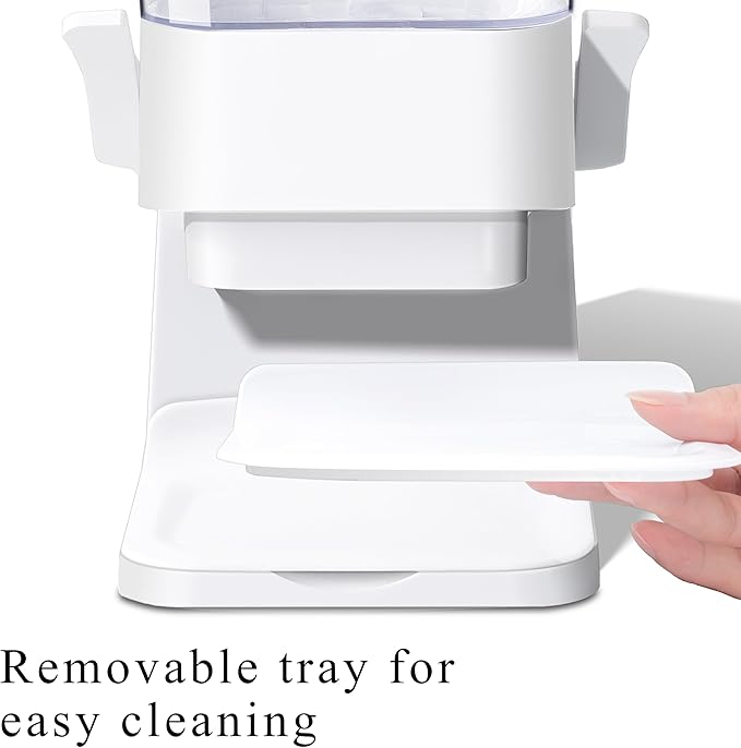 Cereal Dispenser Countertop, 5L Cereal Containers Storage Dispenser for Pantry, Large Dry Food Cereal Dispenser, Not Easy to Crush Cereal, Can Hold Oatmeal, Candy, Snack, Grain, Pet Food (White, 3Pc)-NeatNest