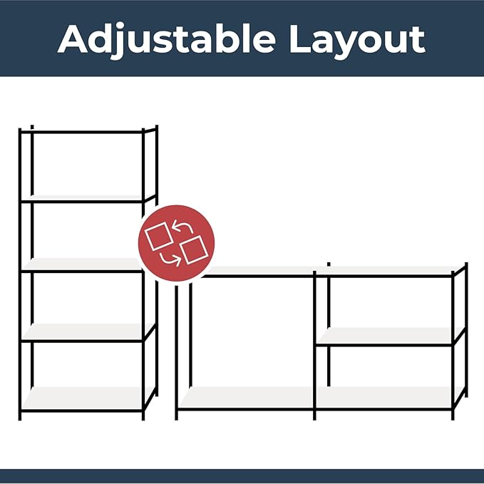 180cm x 120cm x 40cm, Blue 5 Tier (175KG Per Shelf), 875KG Capacity Extra Wide Garage Shed Storage Shelving Unit, 5 Year Warranty-NeatNest