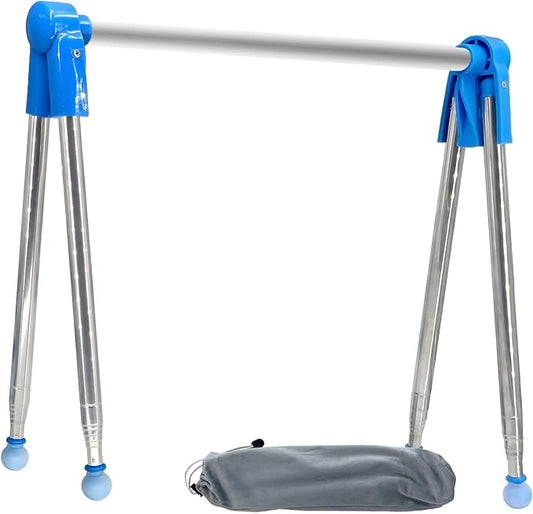 Foldable Telescopic Drying Rack, Adjustable Stainless Steel Clothes Hanger, Portable Laundry Rack for Indoor & Travel Use