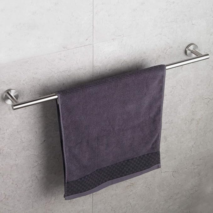 GERZWY Bathroom Towel Bar 33-Inch Stainless Steel Towel Bar Contemporary Style Wall Mount for Bath Kitchen, Brushed Finish AG1101C85-LS