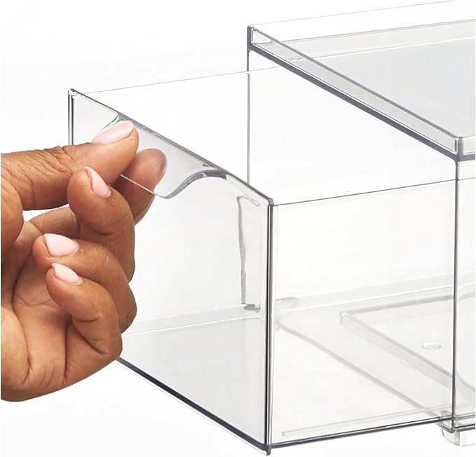 Clarity Pantry Stacking Drawer 8 x 6 x 4 M8 (Pack of 8) - Clear-NeatNest