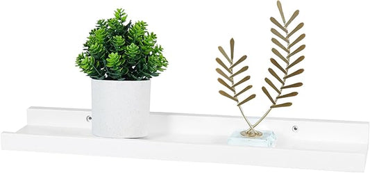 Floating Shelves Wall Mounted 20 Inch, Solid Oak Wood Shelf for Decor and Storage, Picture Ledge for Bedroom Bathroom Living Room Kitchen, 20 * 4 * 1.5, 1 Pack-NeatNest