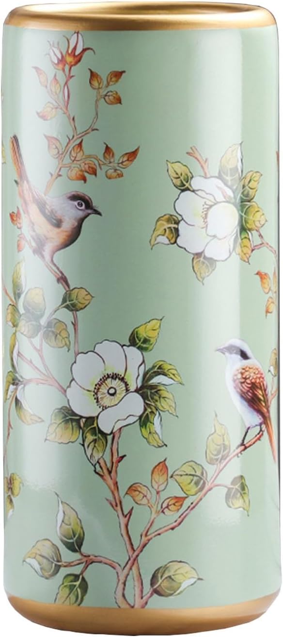 Ceramic Umbrella Stand Umbrella Holder for Entryway Hand-Made Umbrella Stand Barrels Umbrella Holder Cane Floor Standing Vase Ceramic Storage Bucket for Home Office Entrance Indoor.(B)-NeatNest