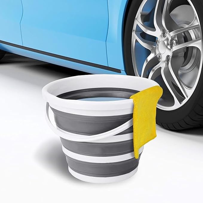Collapsible Bucket with Handle 2.6 Gallons 10L Foldable Bucket-NeatNest