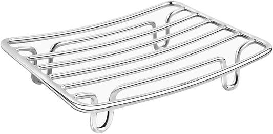 Bar Soap Dish Holder for Shower Bathroom Stainless Steel Rust Proof Self Draining, Chrome-1 Pack-NeatNest