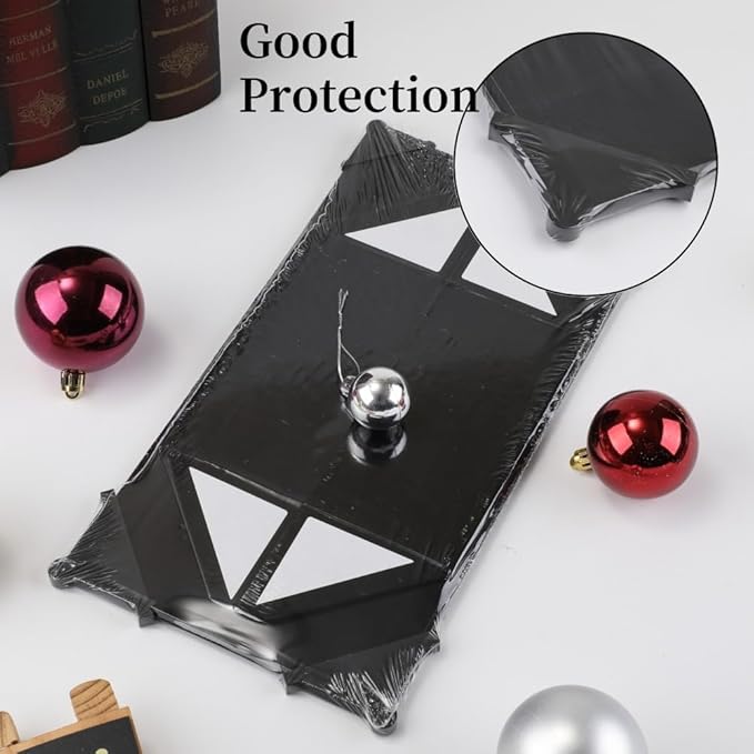 6 Pcs Small Black Gift Box 6x6x3 Inch Magnetic Gift Box Small Magnetic Box with Crinkle Paper Black Small Gift Box with Shredded Paper Luxury Gift Boxes with Lids for Presents-NeatNest