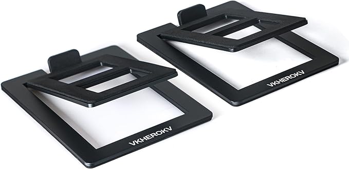 C-1 Desktop Speaker Stands for Small Speakers，Tilted Tabletop Steel Computer Speaker Stands(Pair)，L15.2 x W11.4 x H3.8 Centimetres (Black)-NeatNest