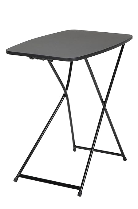 Iceberg IndestrucTable TOO 1200 Series Personal Folding Table and COSCO Multi-Purpose Adjustable Height Personal Folding Activity Table (2 Pack), Black-NeatNest