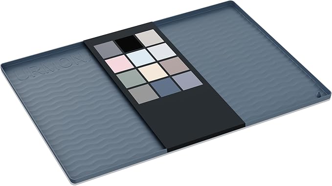 URMONA Waterproof Silicone Under Sink Mat 31'' x 22'' Shelf Liner for Kitchen and Bathroom, Cabinet and Counter Protector, Storage and Organizers, Litter Mat, Pet Cat Puppy Essentials(Dark Grey)-NeatNest