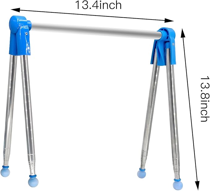 Foldable Telescopic Drying Rack, Adjustable Stainless Steel Clothes Hanger, Portable Laundry Rack for Indoor & Travel Use