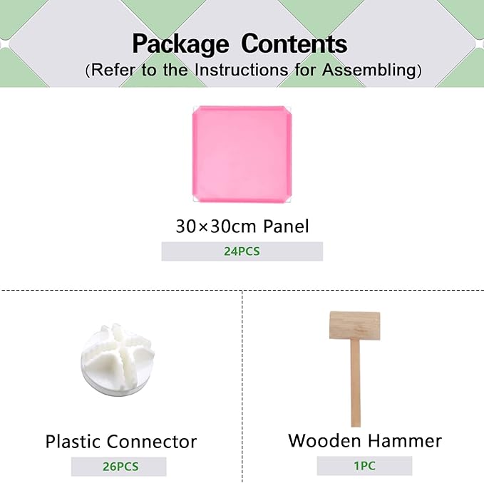 C&AHOME Cube Storage Organizer, 6-Cube Shelves Units, Closet Cabinet, DIY Plastic Modular Book Shelf, Ideal for Bedroom, Living Room, Office, 36.6" L x 12.4" W x 36.6" H Pink UPCS06P-NeatNest