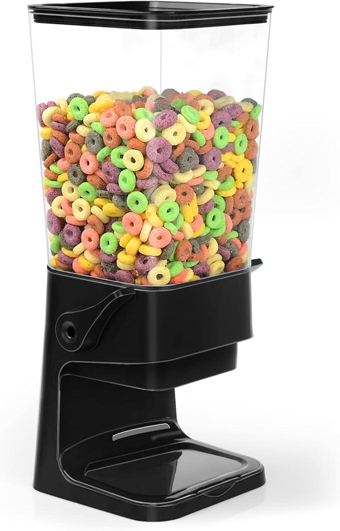 Cereal Dispenser Countertop 2 Pack 5.5 Qt Large Cereal Storage Container Holder Dispenser for Pantry Dry Food Snack Nut Candy Dispenser Countertop Kitchen Organization Storage for Oatmeal Granola-NeatNest