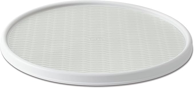 Copco Basics Non-Skid Lazy Susan for Under Sink and Cabinet Storage, 18 Inch, Crystalline