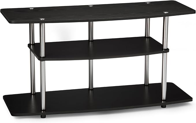 Convenience Concepts Designs2Go No Tools 46 inch 3 Tier Wide TV Stand, Black-NeatNest