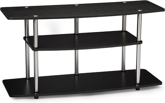 Convenience Concepts Designs2Go No Tools 46 inch 3 Tier Wide TV Stand, Black-NeatNest