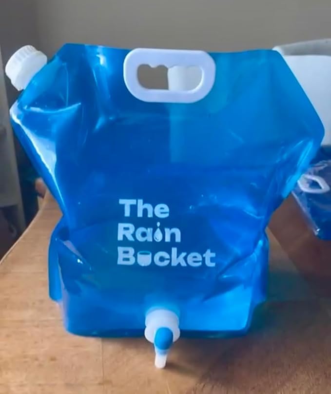 Collapsible Foldable Buckets with Handles – 3-Piece Set (10L & 15L) Bucket + 10L Water Bag with Faucet – Waterproof PVC Wash Basins for Camping, Fishing, Hiking, Car Wash – Portable & Leakproof-NeatNest