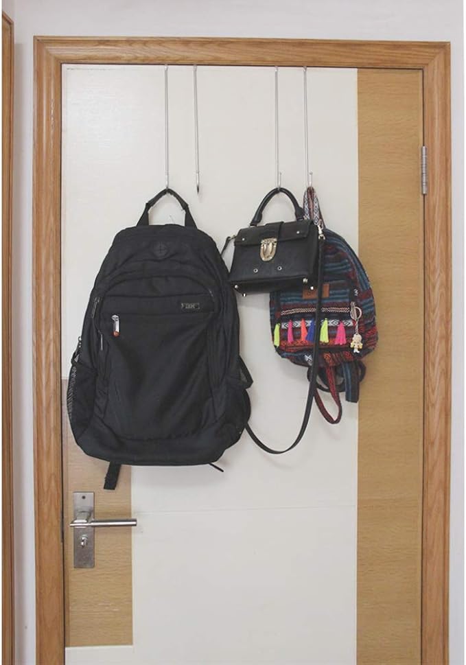 Over The Door Hook Length 11.8 inch Heavy Duty Door Hanger for Home Kitchen Office