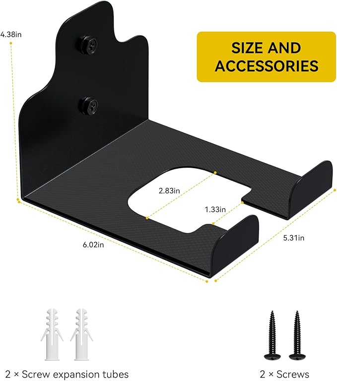 Garage Organizer Trimmer Rack, Garden Power Tool Hanger Weed Whackers Holder Wall Mounted for Grass Trimmer, Hedge Trimmer, Garage Trimmer, Garden Tools,2 Pack-NeatNest